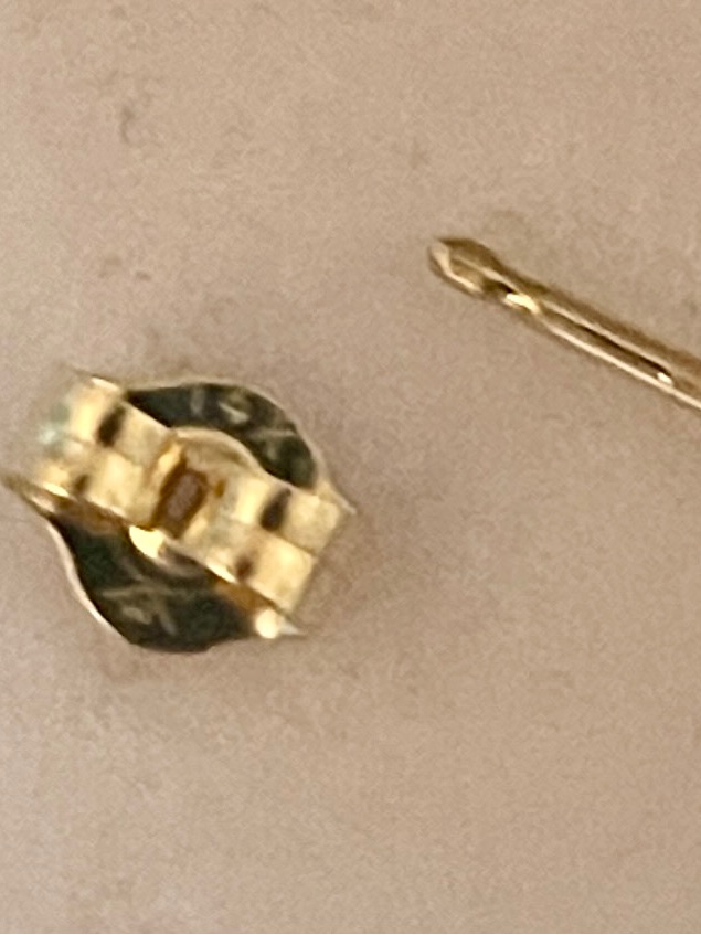 Genuine 14k Yellow Gold, .25 Carat, Lab-Grown Diamond Earrings. Nwot. — image 8 of 8